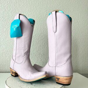 Lane EMMA JANE Womens Cowboy Boots 9 Purple Leather Western Cowgirl Mid Calf